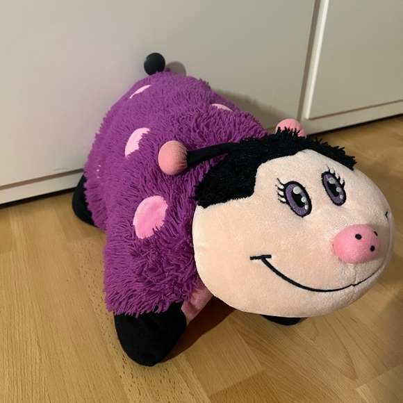 Limited Edition 2011 Pillow Pet Purple Ladybug Plush Pillow Vintage Collectible - Picture 5 of 7